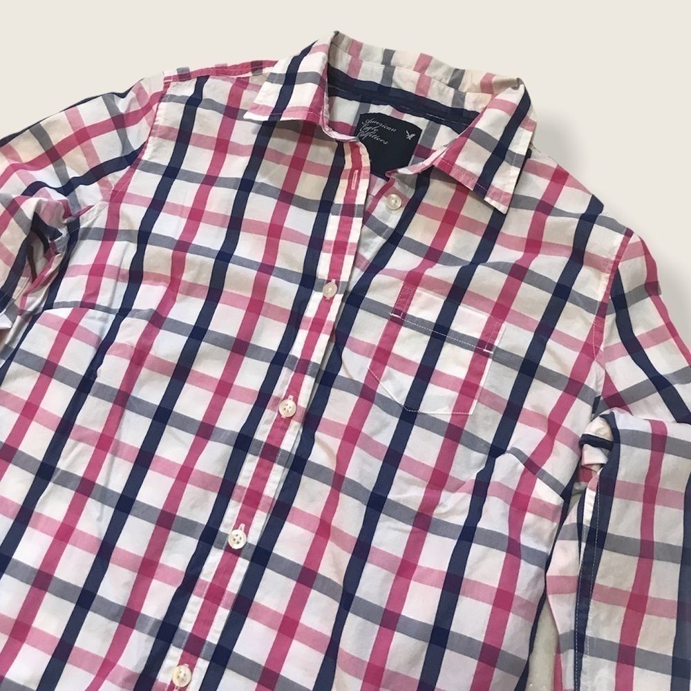 ๐ฆ
AEO Check Print Button Down Collared Shirt - Picture 3 of 8